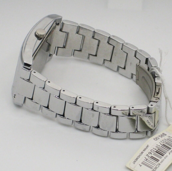 Kenneth Cole New York 34mm Steel Link Band Rectangle Men's Quartz Watch KCW3043 - Picture 6 of 7